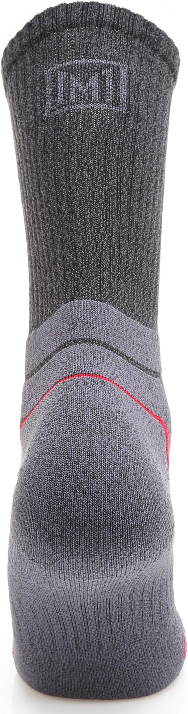 MIRMARU Men's 5 Pairs Hiking Outdoor Trail Running Trekking Moisture Wicking Cushion Crew Socks
