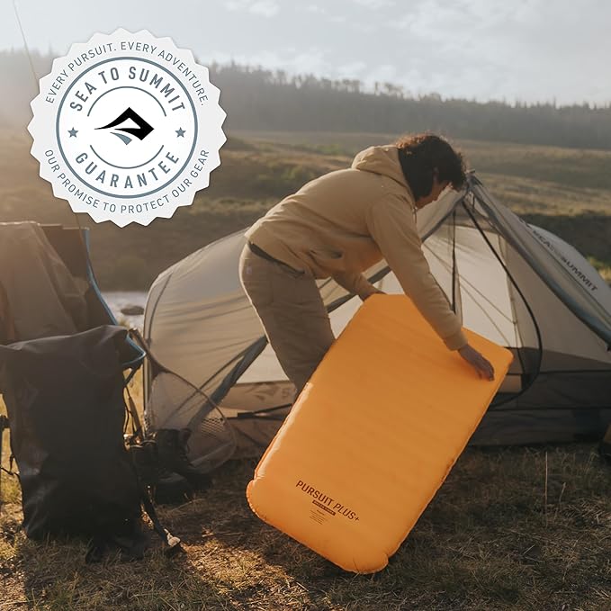Sea to Summit Pursuit Plus SI Sleeping Mat, Rectangular - Large/Wide (78 x 30 x 3 inches)