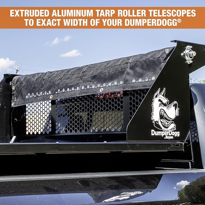 Buyers Products DumperDogg DTR5511 Manual Dump Tarp Kit with 5-1/3 Ft. X 11-1/2 Ft. Mesh Tarp
