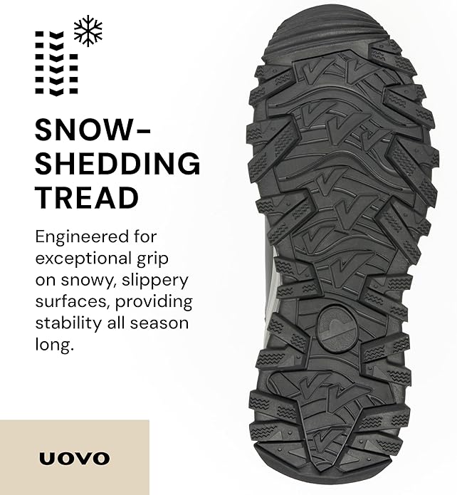 UOVO Men’s Winter Boot, Waterproof Leather