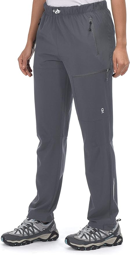 Little Donkey Andy Women's Lightweight Quick Dry Cargo Hiking Pants UPF 50+ Stretch Travel Casual Trousers