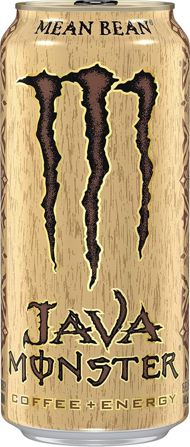 Monster Energy Java Monster Mean Bean, Coffee + Energy Drink, 15 Ounce (Pack of 12)