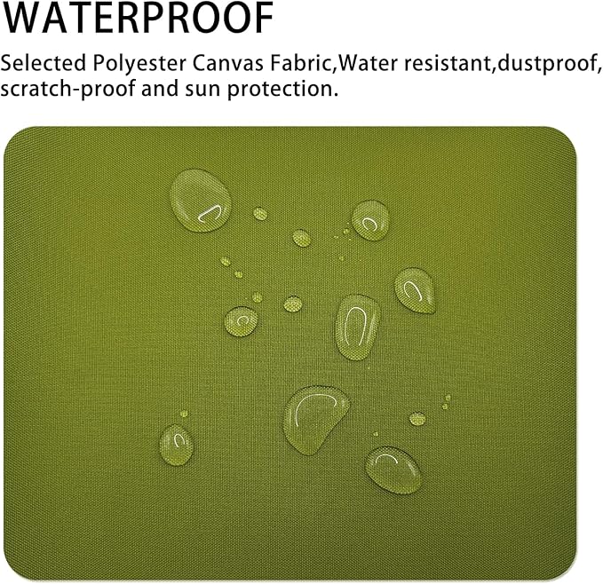 Canvas Repair Patch 9×11 Inch 3Pcs Waterproof Self-Adhesive Fabric Repair Patch for Tents,Boat Cover,Pop Up Canopy,Patio,Bags,Car Seats,Sofas,Furniture Cover(Green)