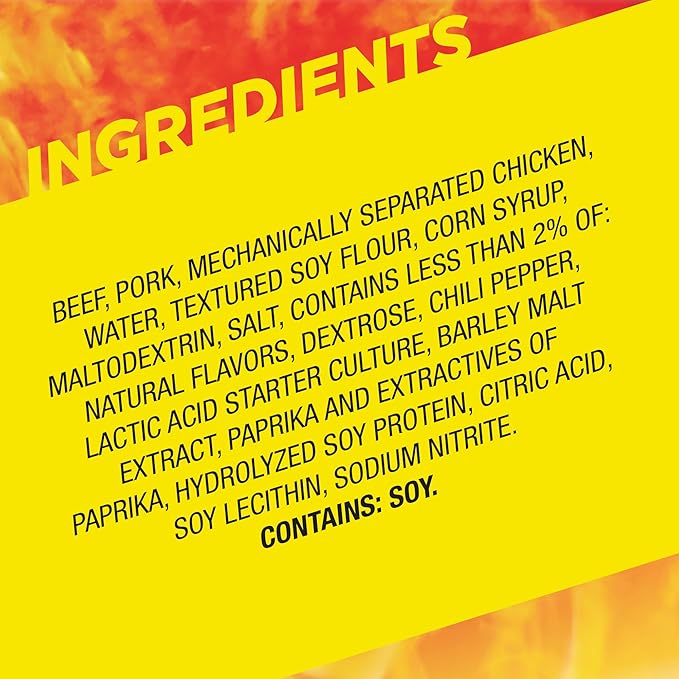 Slim Jim Monster Smoked Meat Sticks, Sonic Chili Cheese Coney Flavor, High Protein, 1.94 oz. (18 Count)