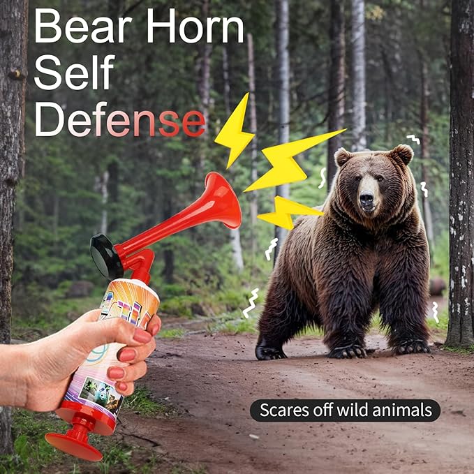 FARBIN Boat Air Horn Fog Horn Air homs for Safety for Wild Animals for Sports Events Party Airhorn loud Portable Pump Air Horn Hand Held