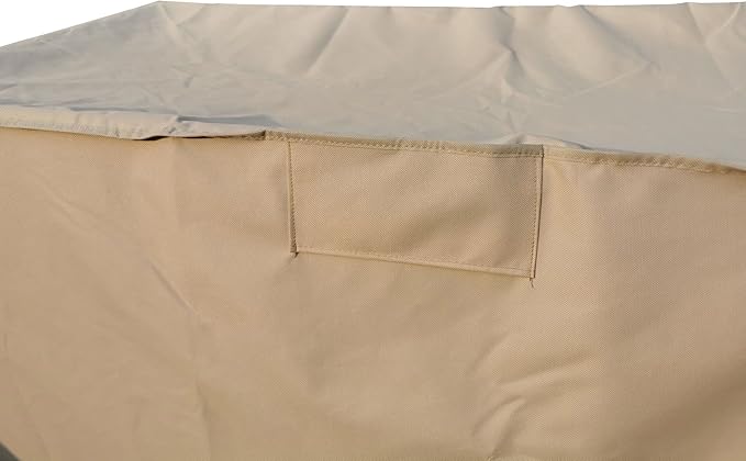 Waterproof 80 Qt Rolling Cooler Cart Cover Fits Most Patio Ice Chest Party Cooler Upto 34L x 20W x 32H inch-Beige…