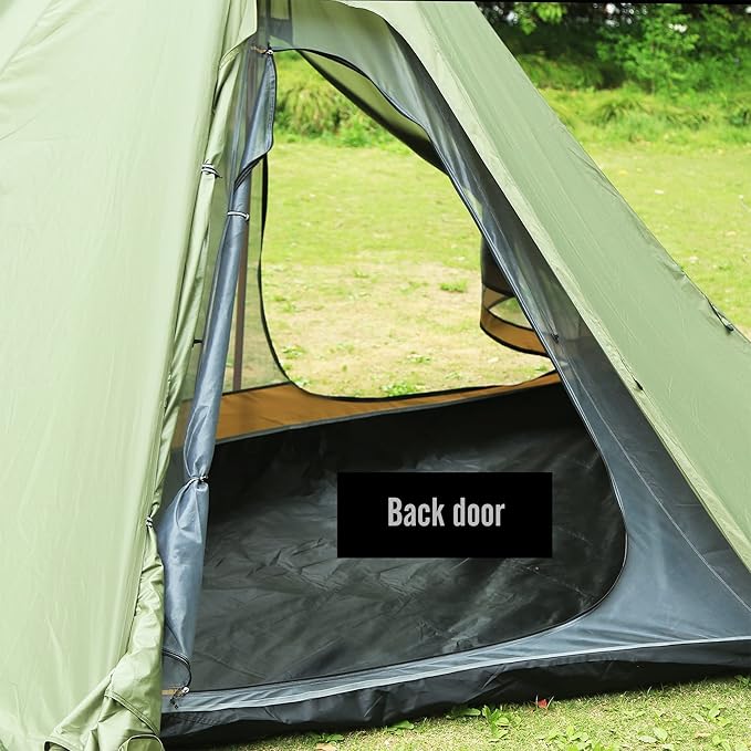 Inner Mesh for T1 T2 Large Size Tipi Hot Tent with Bathtub Bottom (Half Octagonal, Large)