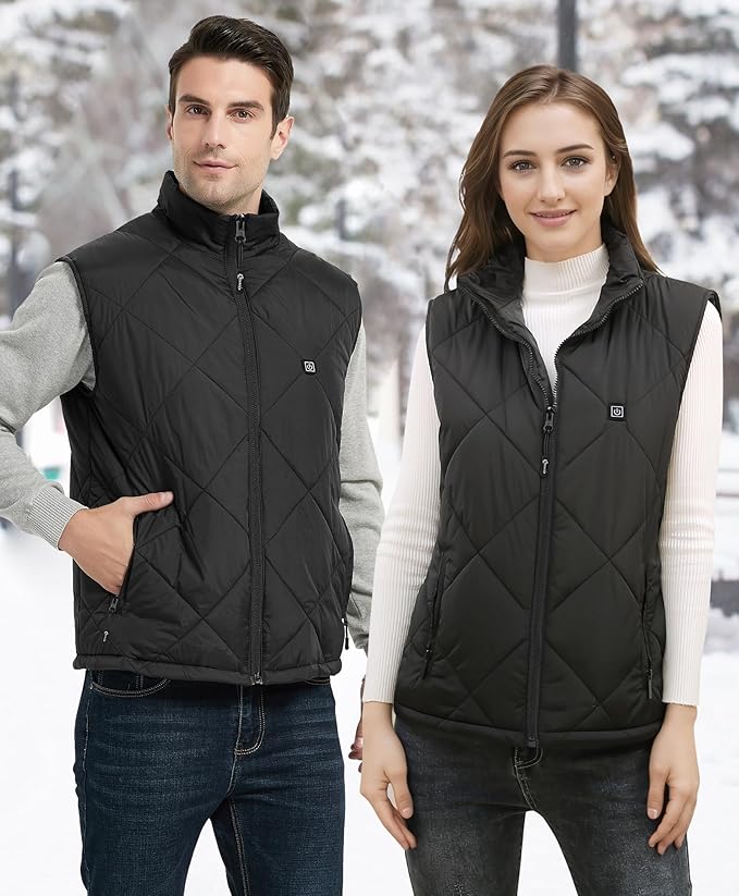 FERNIDA Heated Vest for Men & Women with Battery Pack USB 5V Thickened & Lightweight Heated Vest for Outdoor Body Warm