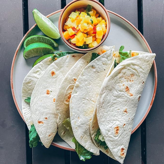 Mora Ceramic Flat Dinner Plates Set of 6, 10.5 in High Edge Dish Set - Microwave, Oven, and Dishwasher Safe, Scratch Resistant, Modern Dinnerware- Kitchen Porcelain Serving Dishes - Earl Grey