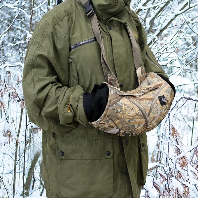 Heated Hand Muff, Electric Heating Hand Warmer Pouch, Suitable for Outdoor Hunting, Sports, Photography, Golf, Football in Cold Winter Keep Warmth (Batteries no Including)