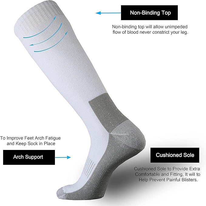ONKE Max Full Cushion Knee High Socks for Men Steel Toe Work Boot Over the Calf OTC Moisture Wicking Thermal Hiking Hunting