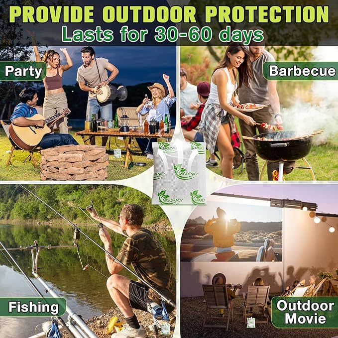 Mosquito Repellent Pouches, Mosquito Repellant Pouches, 10Pcs Peppermint Oil to Repel Mosquito, Keep Mosquitoes Away from House, Patio, Camping, Car, Indoor and Outdoor Use
