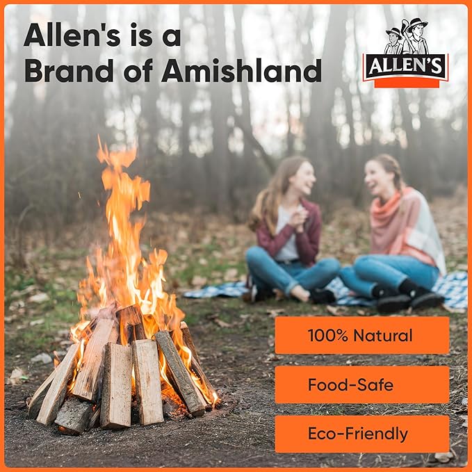 Allen's Natural Kindling Wood – 20 LB Box of Kiln-Dried Fire Starter Sticks for Campfires, Wood Stoves & BBQ – Easy to Light Fire Pit – Clean Burn Fire Starter Logs – No Chemicals or Odors