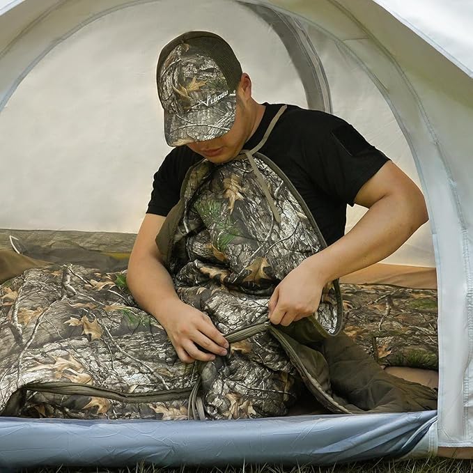 LOOGU Camo Blanket Waterproof Insulation Poncho Liner for Outdoor Camping, Hiking, Hunting, Survival, Backpacking, Picnicking