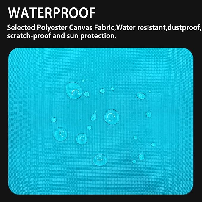 Canvas Repair Patch 9×11 Inch 3Pcs Waterproof Self-Adhesive Fabric Repair Patch for Tents,Boat Cover,Pop Up Canopy,Patio,Bags,Car Seats,Sofas,Furniture Cover(Turquoise)