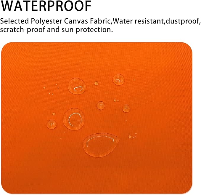 Canvas Repair Patch 9×11 Inch 3Pcs Waterproof Self-Adhesive Fabric Repair Patch for Tents,Boat Cover,Pop Up Canopy,Patio,Bags,Car Seats,Sofas,Furniture Cover(Fluro Orange)
