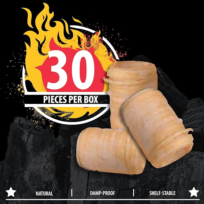 FOGO Ultimate Fire Starter Bundle, Blazaball and FOGOstarters Natural Fire Starters 30 Pieces