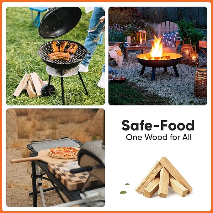 Allen's Natural Kindling Wood – 8 LB Box of Kiln-Dried Fire Starter Sticks for Campfires, Wood Stoves & BBQ – Easy to Light Fire Pit – Clean Burn Fire Starter Logs – No Chemicals or Odors