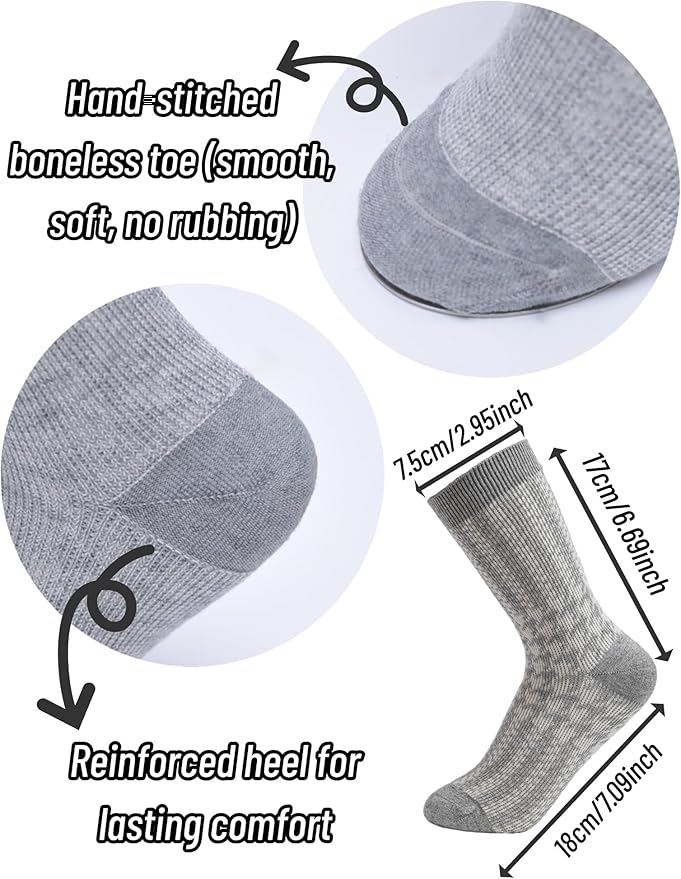 Womens Merino Wool Socks Cozy Warm Hiking Boot Socks Gifts for women,4 Pairs(Size 5-10)