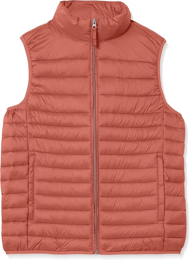 Amazon Essentials Mens Lightweight Water-Resistant Packable Puffer Vest