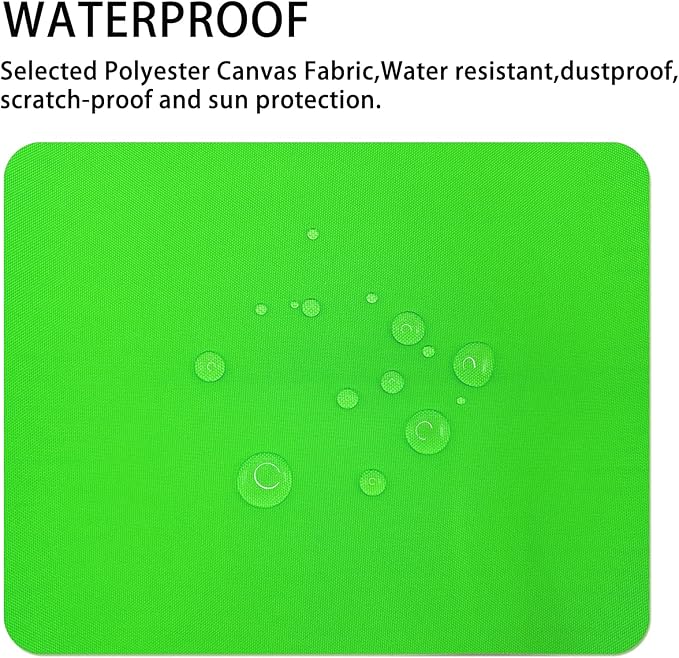 Canvas Repair Patch 9×11 Inch 3Pcs Waterproof Self-Adhesive Fabric Repair Patch for Tents,Boat Cover,Pop Up Canopy,Patio,Bags,Car Seats,Sofas,Furniture Cover(Fluro Green)