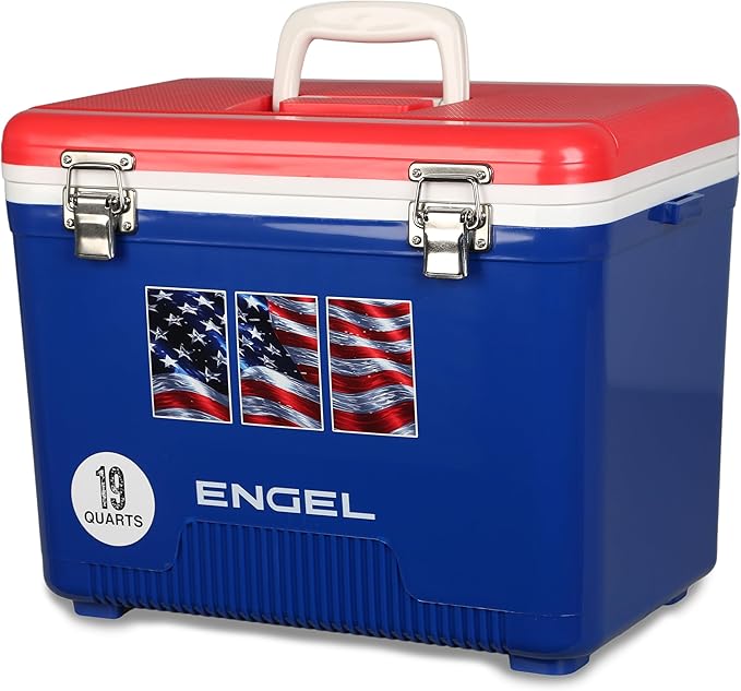 Engel 19qt Leak-Proof, Air Tight, Drybox Cooler and Small Hard Shell Lunchbox for Men and Women