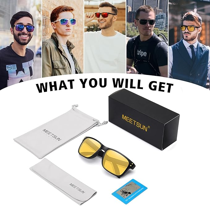 MEETSUN Polarized Sunglasses for Men Women Sports Driving Fishing Glasses UV400 Protection