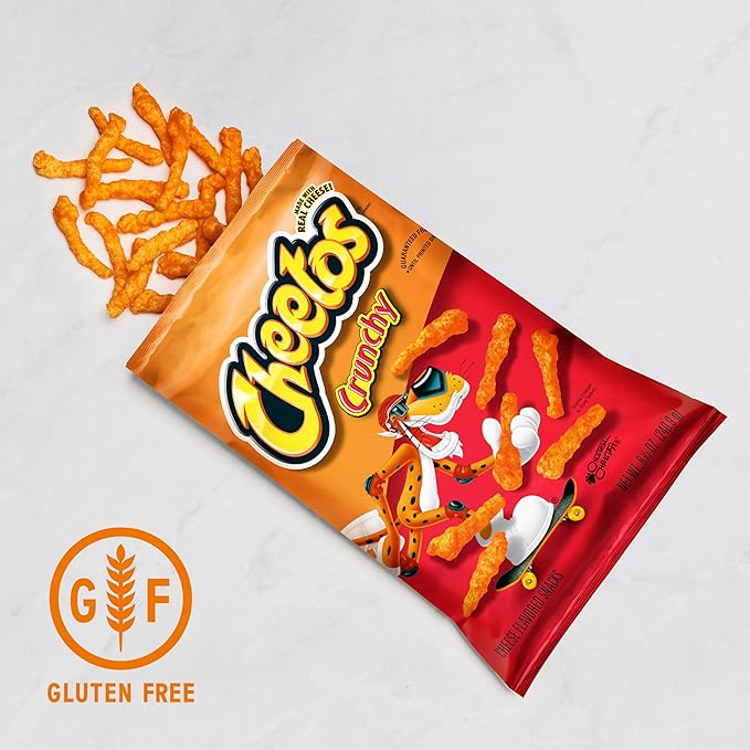 Cheetos Cheese Flavored Snacks, Crunchy, 1 Ounce (Pack of 104)