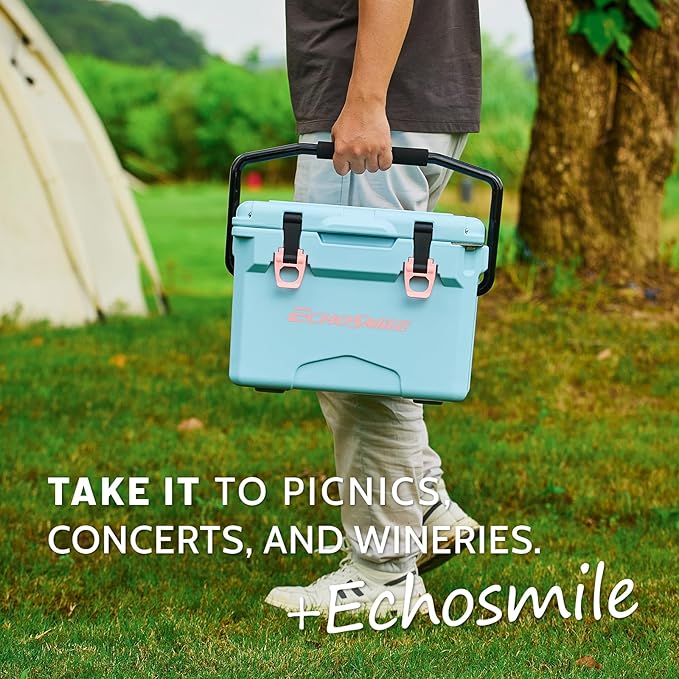 EchoSmile 12/18 Quart Rotomolded Cooler, Built to Stand up to The Rigors of The Journey