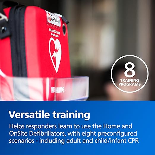 Philips HeartStart Home and OnSite AED Defibrillator Trainer with Zippered Carry Case, for Training Purposes Only, M5085A