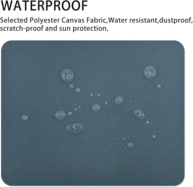 Canvas Repair Patch 9×11 Inch 3Pcs Waterproof Self-Adhesive Fabric Repair Patch for Tents,Boat Cover,Pop Up Canopy,Patio,Bags,Car Seats,Sofas,Furniture Cover(Denim Blue)