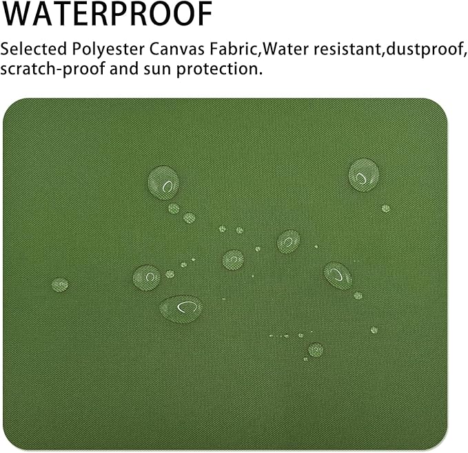 Canvas Repair Patch 9×11 Inch 3Pcs Waterproof Self-Adhesive Fabric Repair Patch for Tents,Boat Cover,Pop Up Canopy,Patio,Bags,Car Seats,Sofas,Furniture Cover(Army Green)