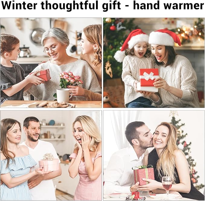 2-Pack Magnetic Rechargeable Hand Warmers,6000 mAh,Mobile Power Supply, LED Display, Three-Speed Adjustment,Outdoor/Indoor/Hunting/Camping