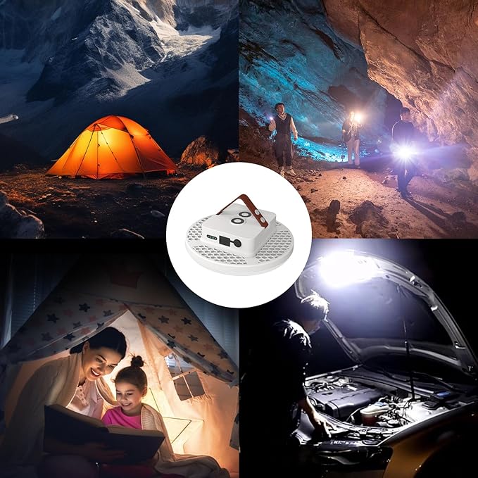 Camping Lantern 18800mAh Rechargeable Battery, 60W Ultra Bright LED Hanging Light with 3 Modes, Waterproof Portable Tent Lighting for Outdoor Emergency & Hiking