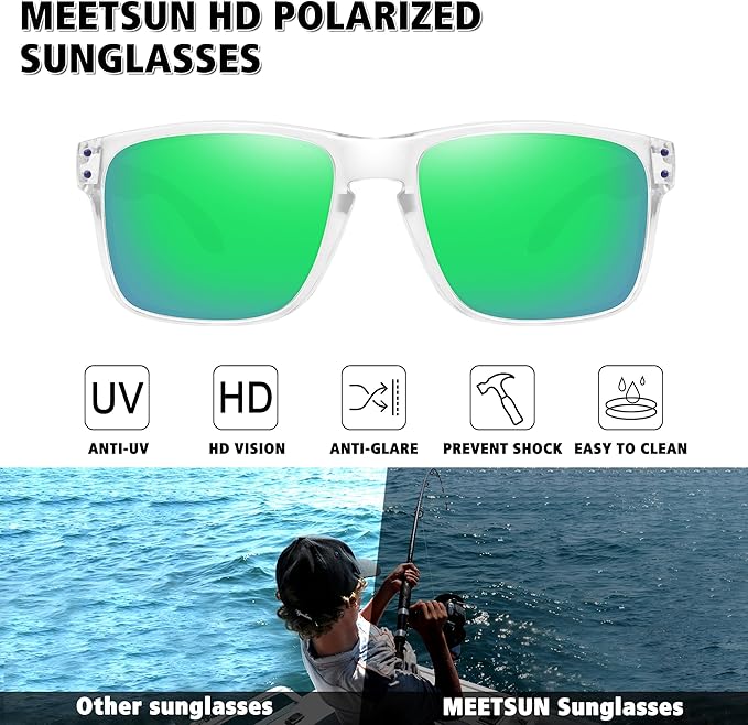 MEETSUN Polarized Sunglasses for Men Women Sports Driving Fishing Glasses UV400 Protection
