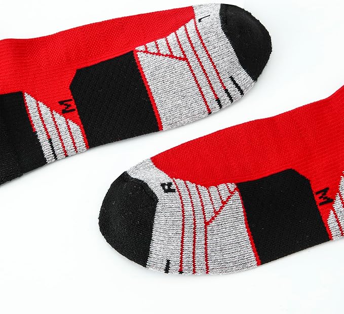 WANDER 3-6 Pairs Men's Athletic Run Cushion Over-the-Calf Tube Socks