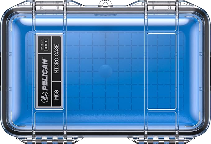 Pelican M50 Micro Case (Blue/Clear)