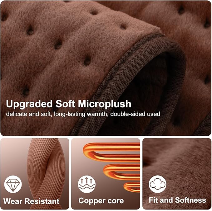 Heating pad for Back, Neck, Shoulder, Cramps and Leg Pain Relief, Heat Pads Christmas Gifts for Women, Men, Mom, Dad, Auto-Off,Machine Washable,Moist Dry Heat Options,Extra Large 12"x24"