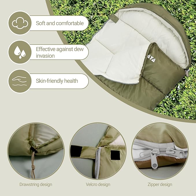 Backpacking Sleeping Bags for Adults, Unzip to Blanket, Waterproof, Lightweight, Camping, Portable Sleeping Bags Outdoor Travel Hiking