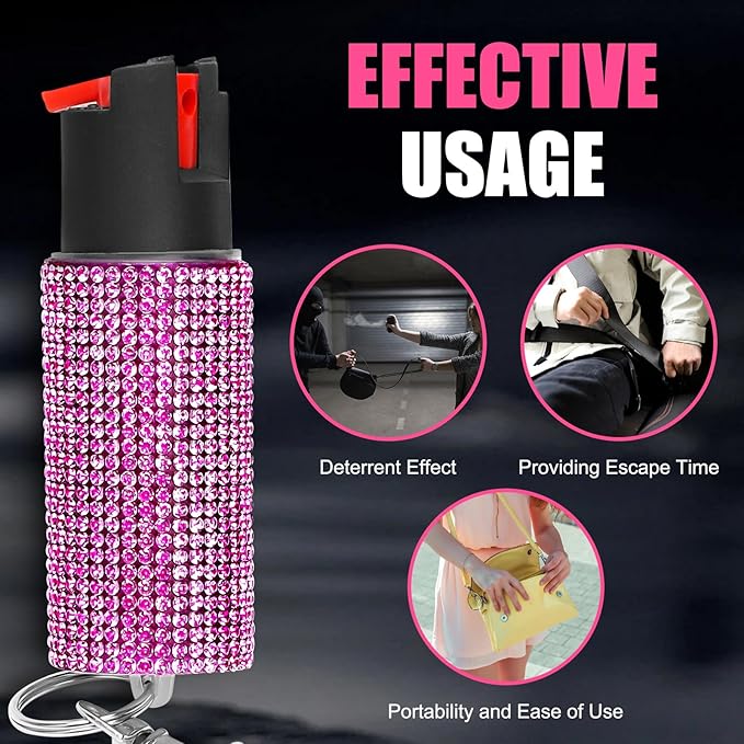 Powerful Compact Pepper Spray, Outdoor Personal Protection, Maximum Strength for Camping, Hiking, Outdoor Activities