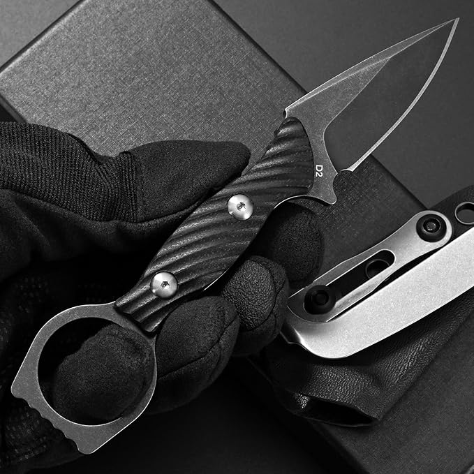 GTK399 Fixed Blade Knife D2 Steel Blade G10 Handle Full Tang EDC Tool Knifes for Outdoor Camping Hiking Survival