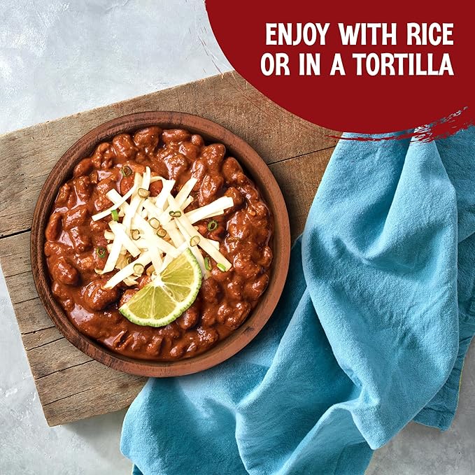 The Good Bean Heat and Eat Pouch - Mexican Smoky Chipotle - (4 Pack) 10 oz Pouch - Simmered Pinto Beans with Chipotle Chilies - Pre-Cooked Beans with Good Source of Plant Protein and Fiber