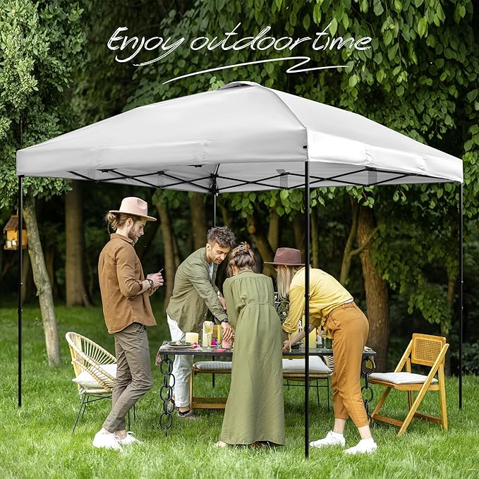 Canopy Replacement Top Cover for 10x10ft Pop Up Canopy Tent with Air Vent, Waterproof UV Protection - for Outdoor, Patio, Event, Garden (White)