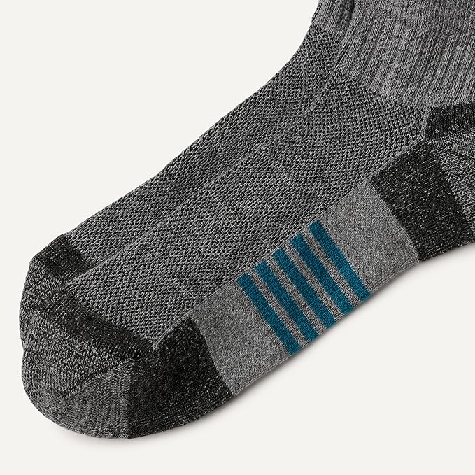 Amazon Essentials Men's Athletic Ankle Socks, Breathable, Cotton Blend, Cushioned, 6 Pairs