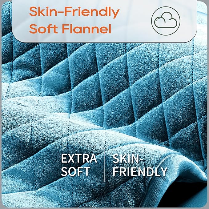 Electric Heating Pad for Pain Relief - 35"x20" King Size, Moist & Dry Heat, Soft Velvet, Machine Washable, Adjustable Temperature, Auto Shut-Off, Ideal for Back, Neck, Shoulder & Menstrual Cramps