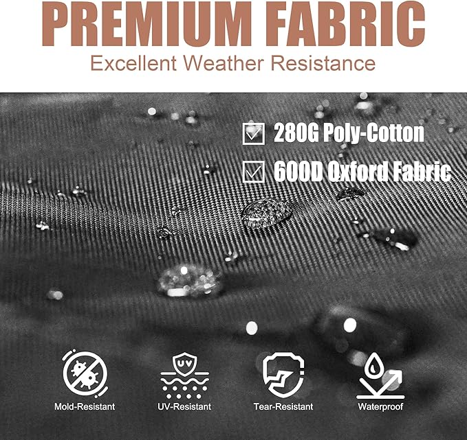 Rooftop Tent, Roof Top Tent for 2-3, Blackout-Coated Oxford & Polycotton for UV Protection and Waterproof, with Aluminum Ladder, Skyview Window, Mattress, for Car/Truck/Jeep/SUV/Van