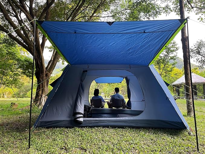Three Bears Family Camping Tent - 6-Person Spacious Design, 3000mm Waterproof, Suitable for Road Trips/Backyards/Extended Camping Adventures in All Scenarios