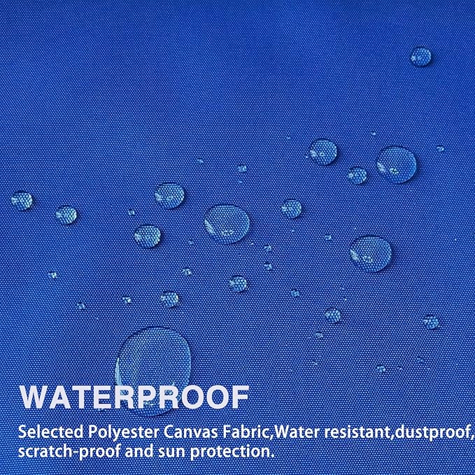 Canvas Repair Patch 9×11 Inch 3Pcs Waterproof Self-Adhesive Fabric Repair Patch for Tents,Boat Cover,Pop Up Canopy,Patio,Bags,Car Seats,Sofas,Furniture Cover(Royal Blue)