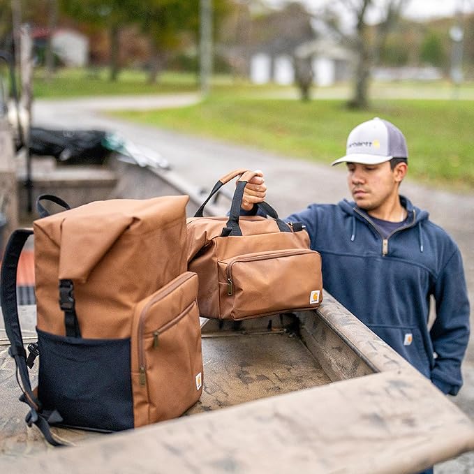 Carhartt Thick Foam Fully Insulated Cold Front Coolers, Premium Ice Retention, Durable Water Resistant Material W/Front Zippered Pocket