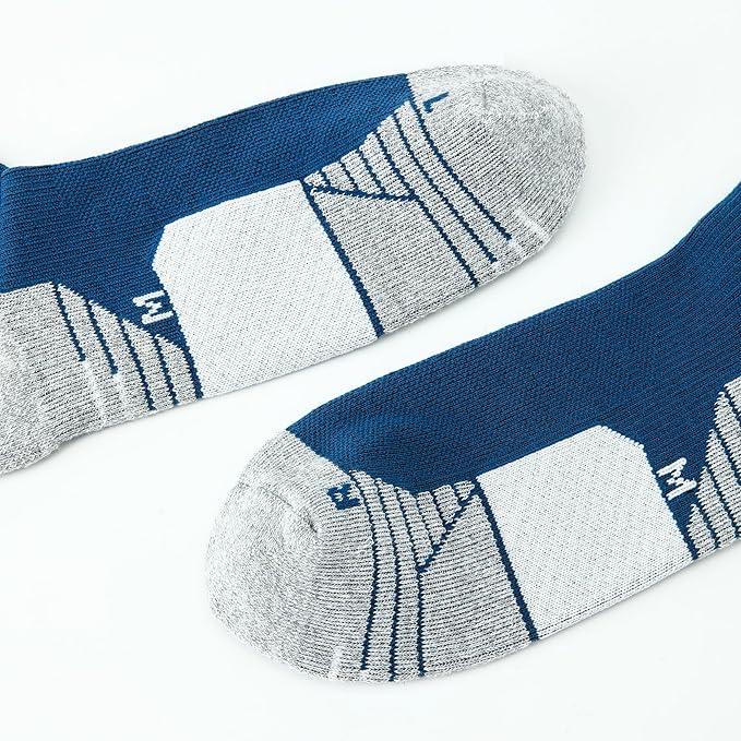 WANDER 3-6 Pairs Men's Athletic Run Cushion Over-the-Calf Tube Socks